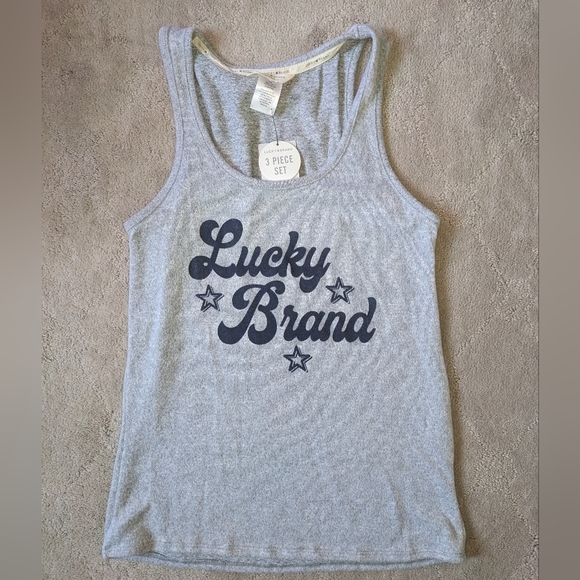 Lucky Brand spell out logo tank top - Picture 1 of 6